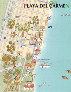 mapa de Playa dep Carmen